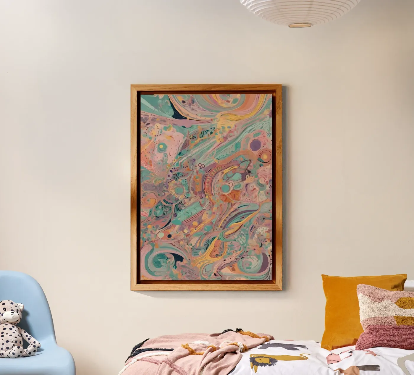 Abstract patroon aluminium-dibond van Charnwood Prints