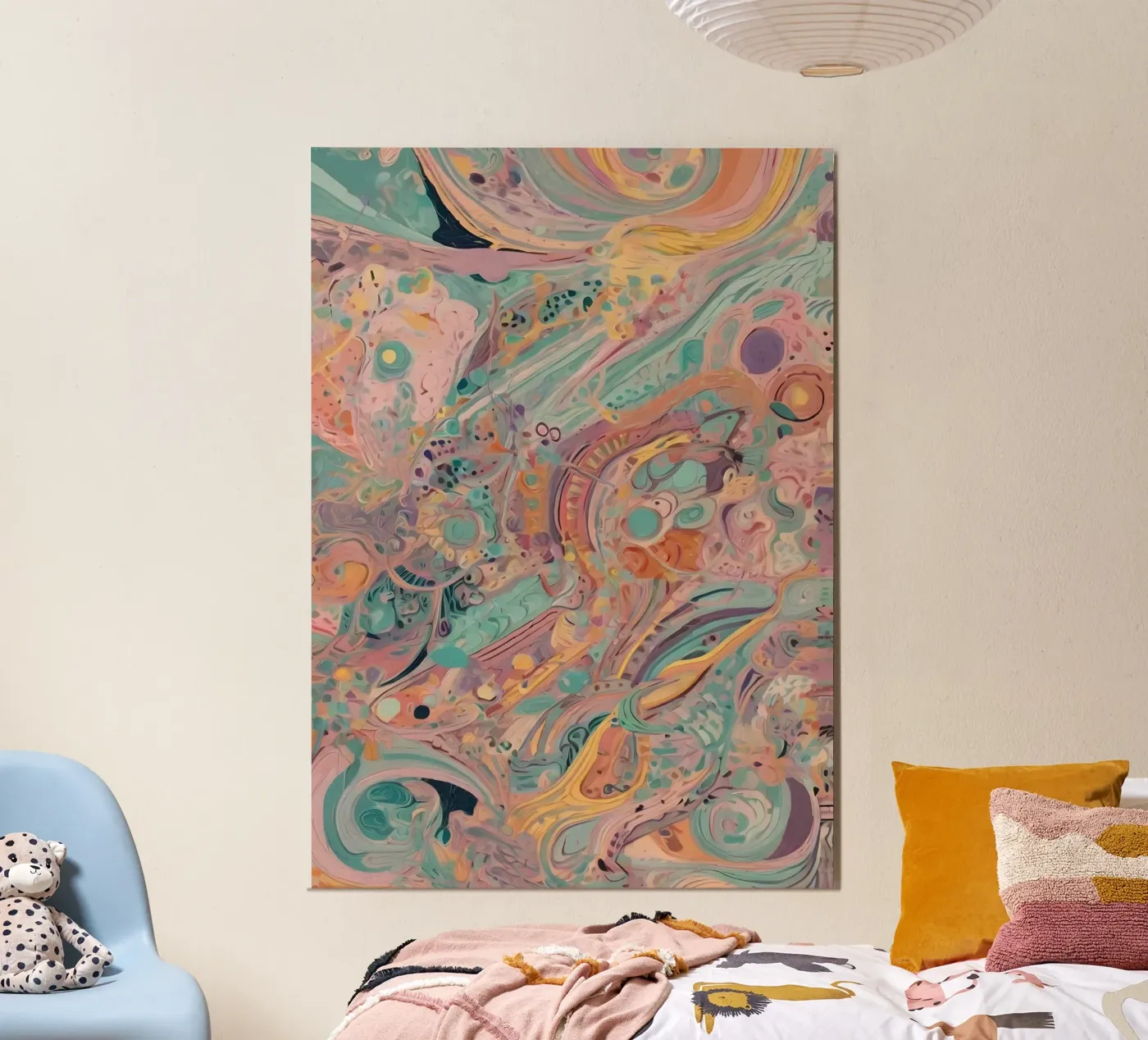 Abstract patroon aluminium-dibond van Charnwood Prints