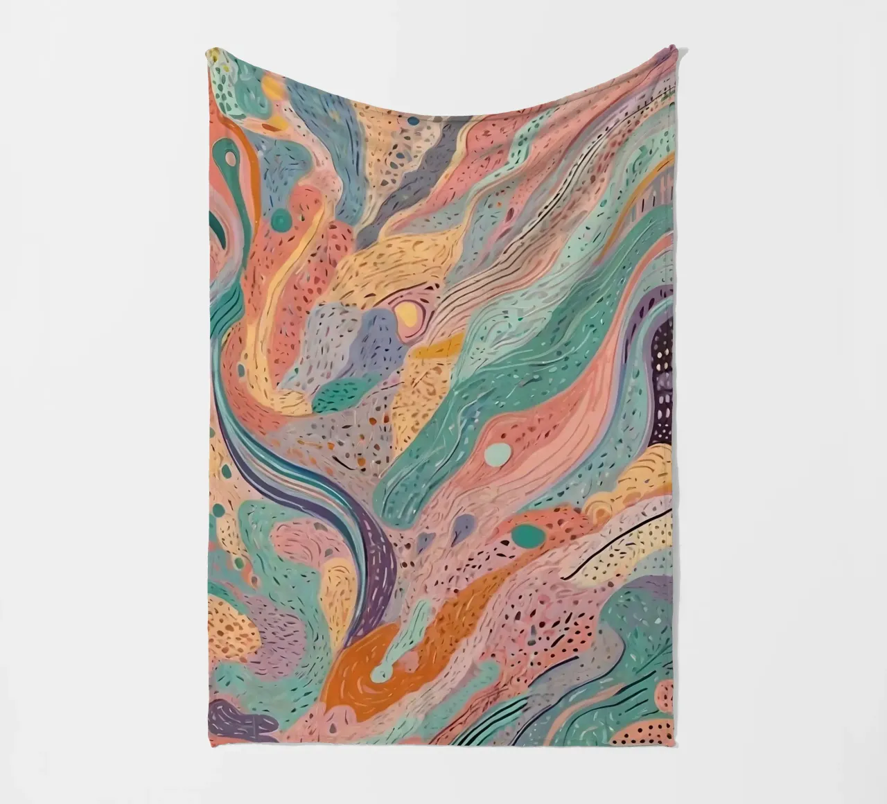 Abstract Pattern fleece blanket by Charnwood Prints