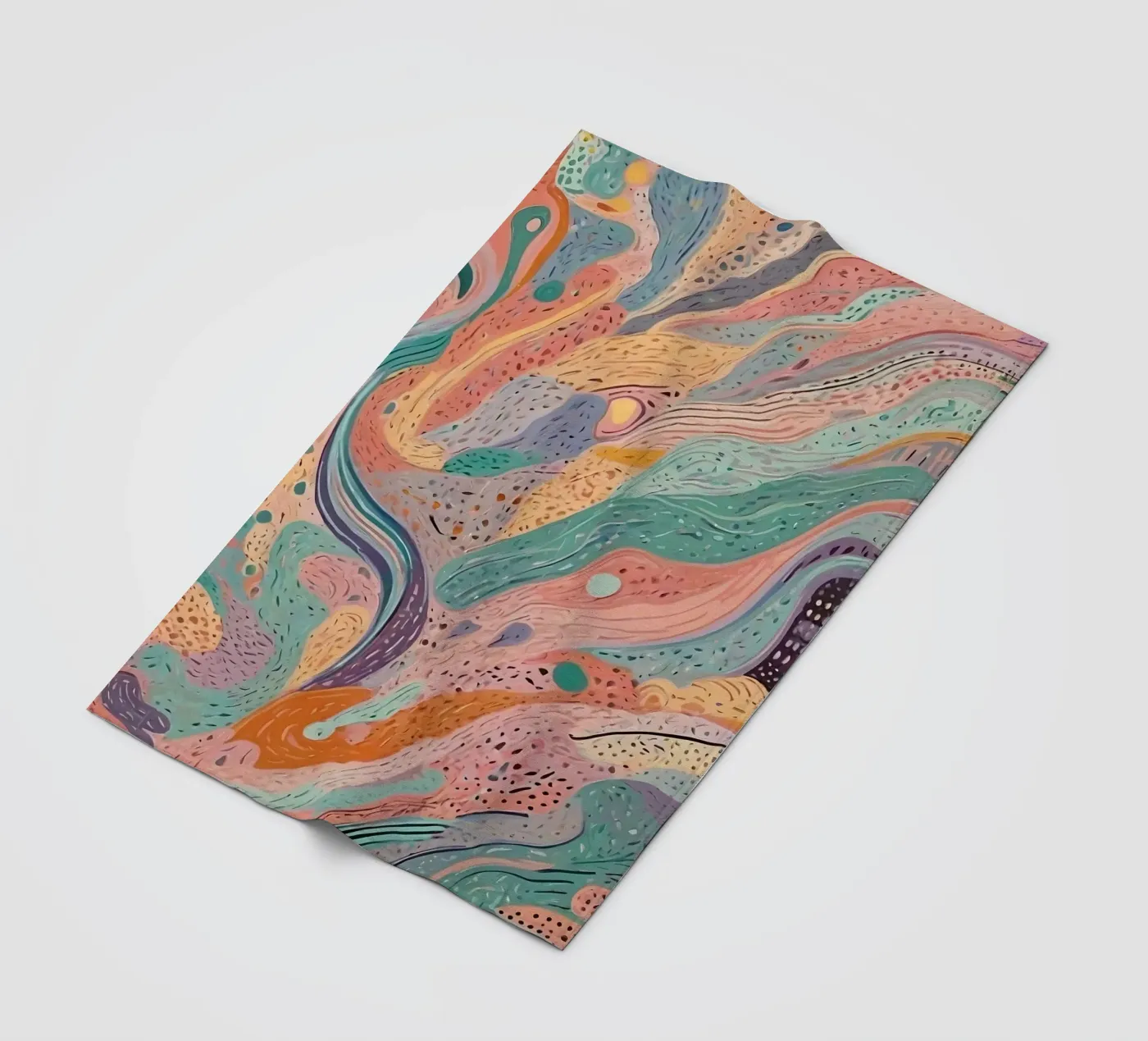 Abstract Pattern plaid polaire de Charnwood Prints