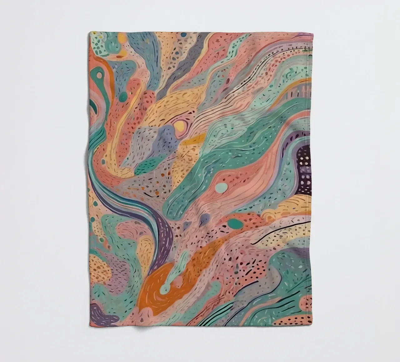 Abstract Pattern fleece blanket by Charnwood Prints