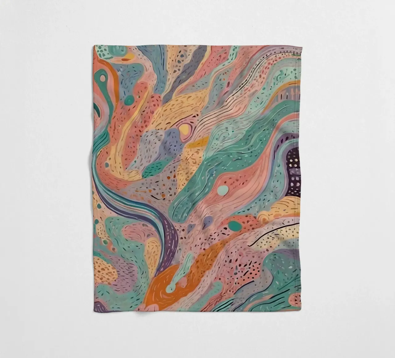 Modello astratto coperta in pile da Charnwood Prints