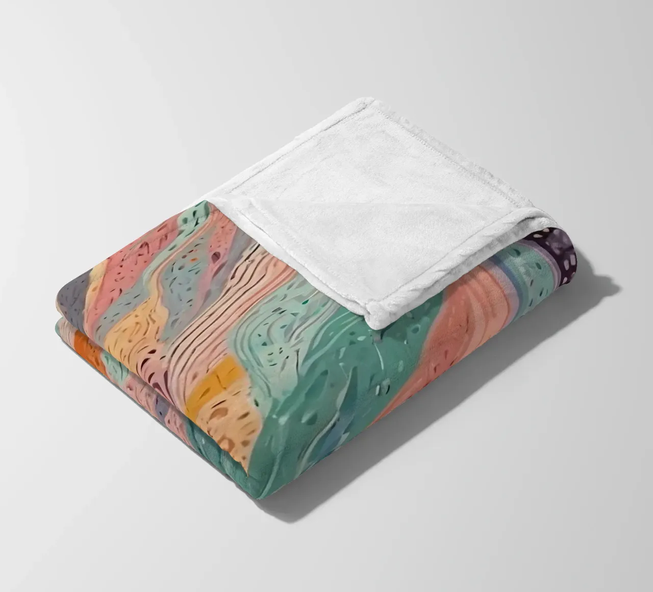 Modello astratto coperta in pile da Charnwood Prints