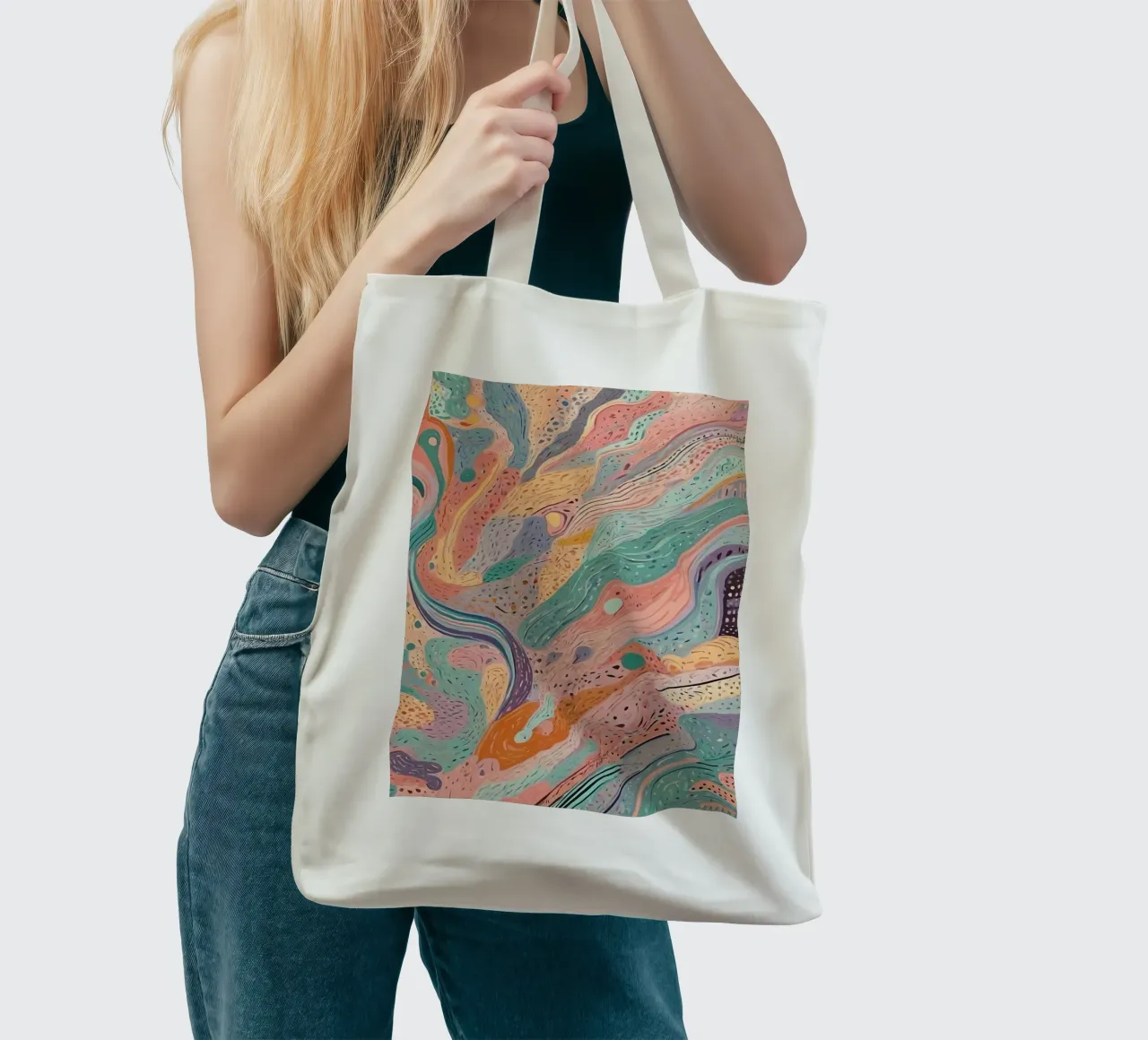 Abstract Pattern tote bag by Charnwood Prints