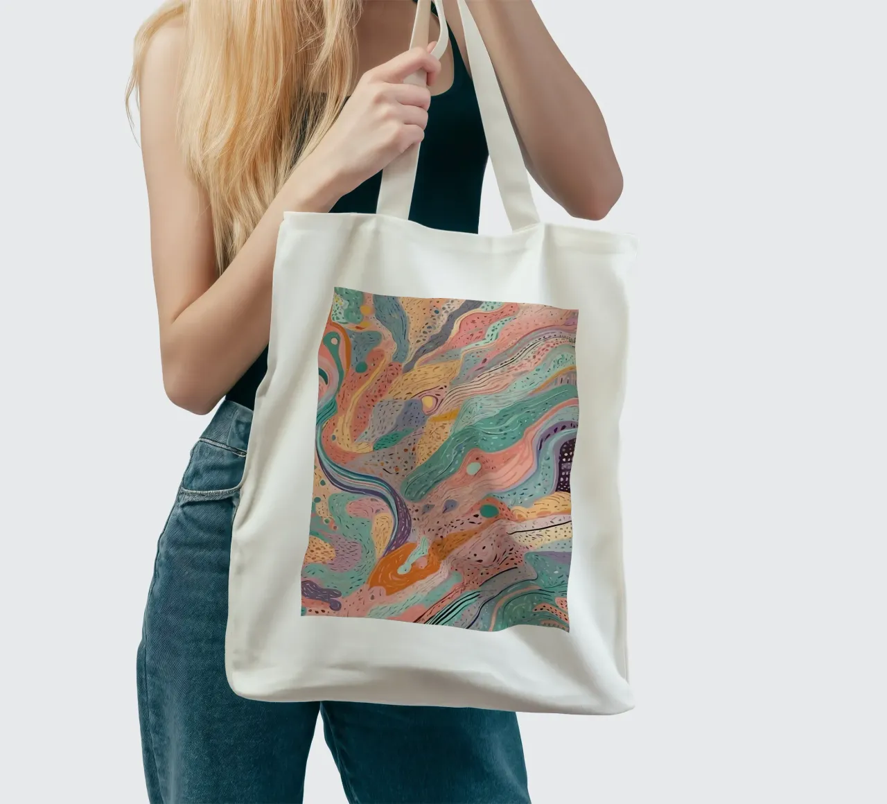 Abstract Pattern tote bag by Charnwood Prints