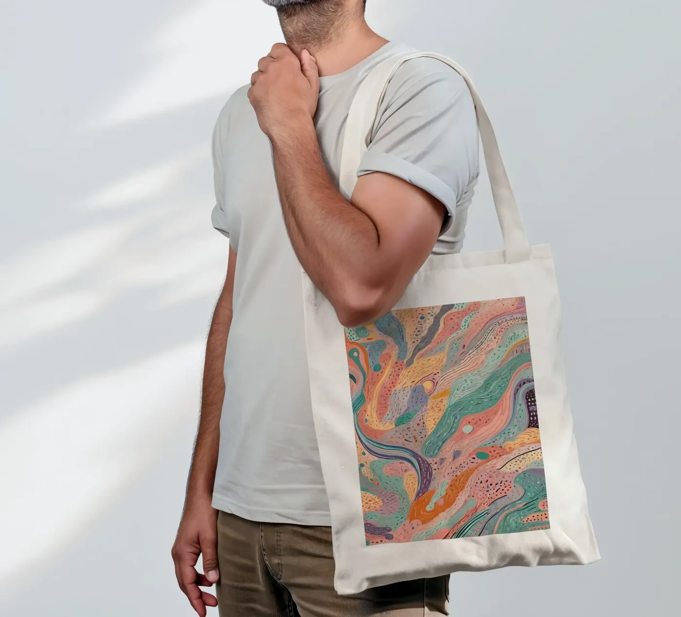 Motif abstrait tote bag de Charnwood Prints