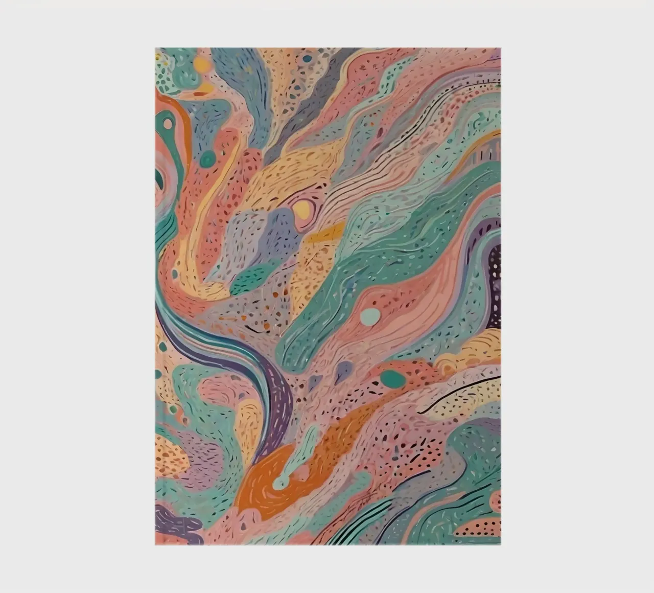 Abstraktes Muster Notizbuch von Charnwood Prints