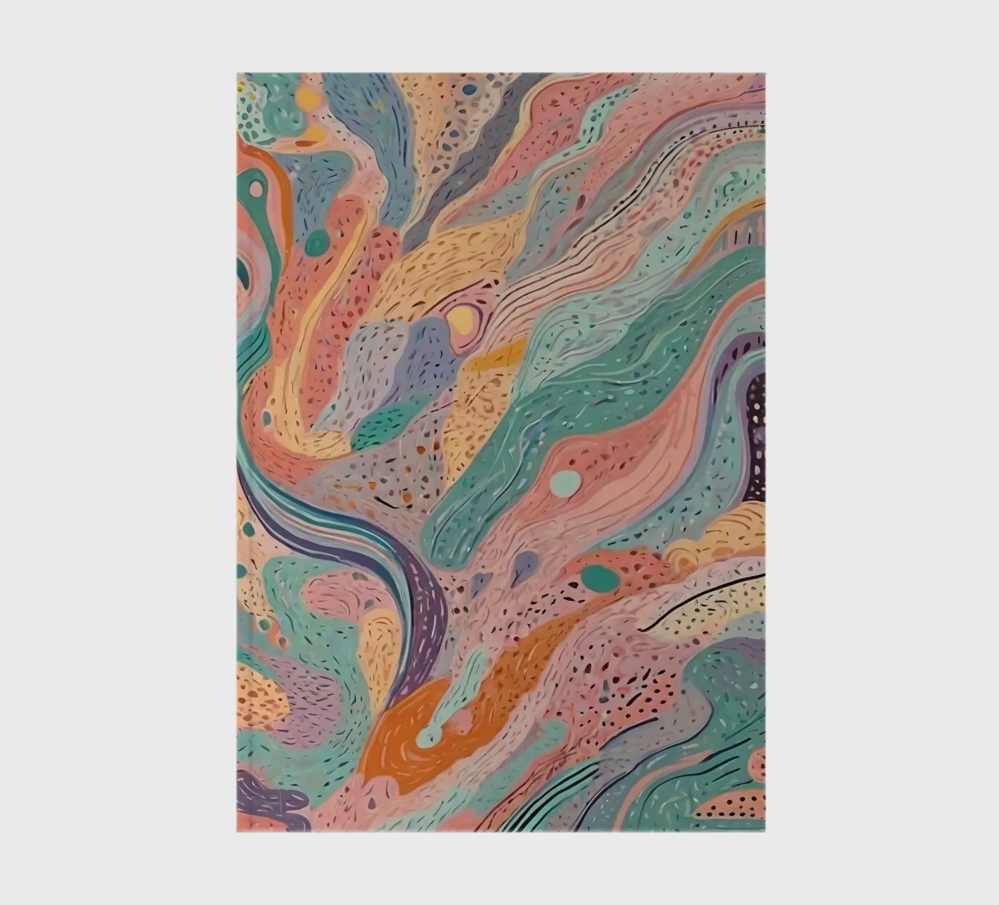 Motif abstrait carnet de Charnwood Prints