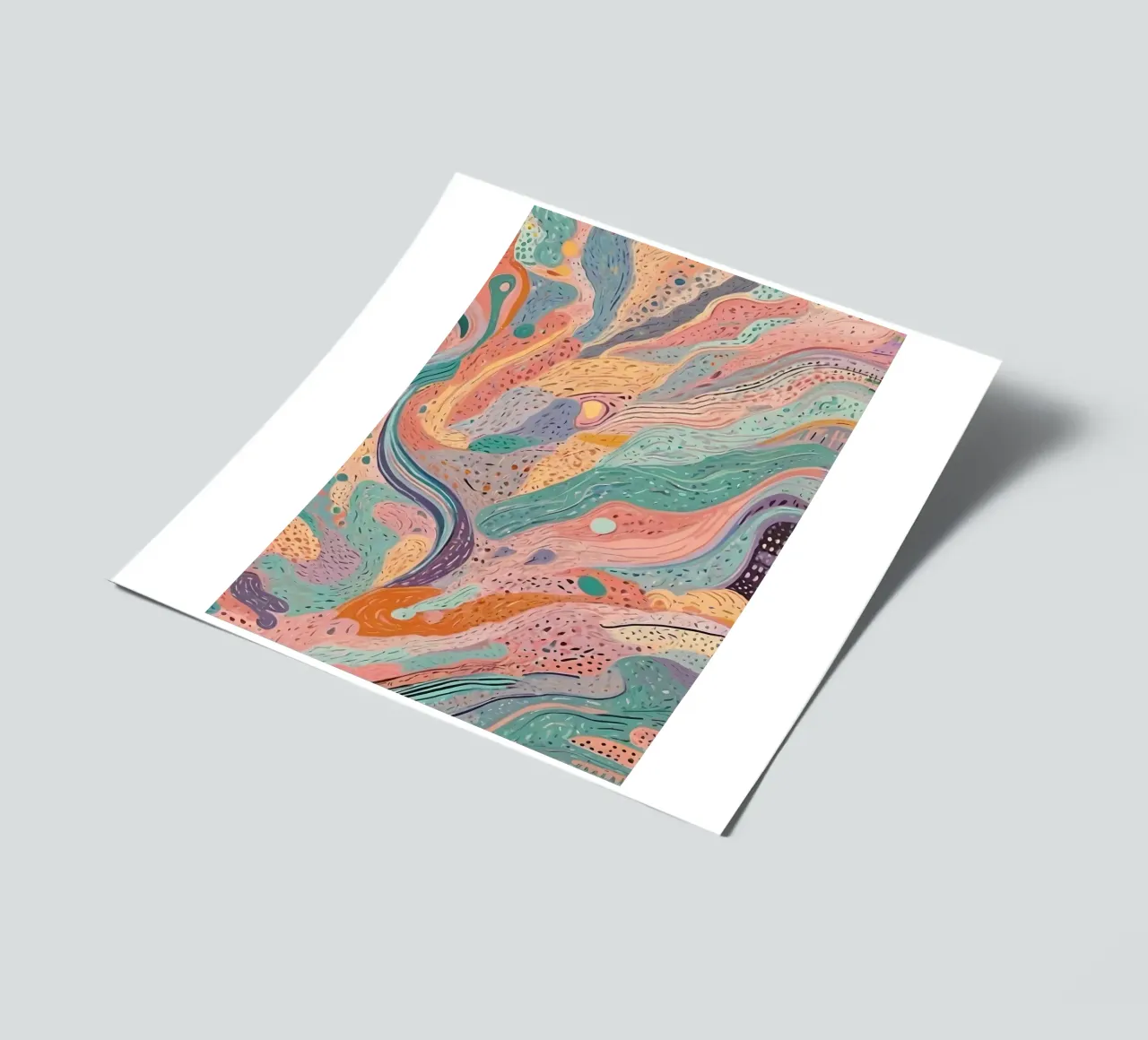 Abstraktes Muster Stickerbogen von Charnwood Prints