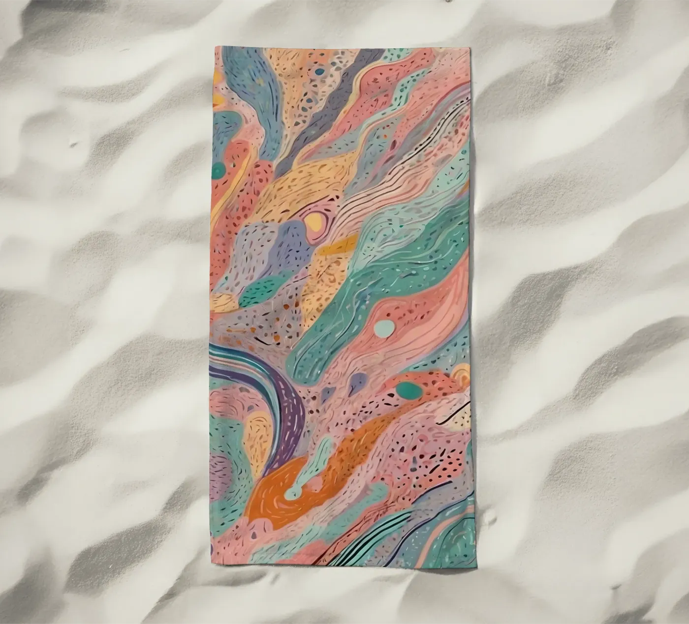 Abstract Pattern beach towel by Charnwood Prints