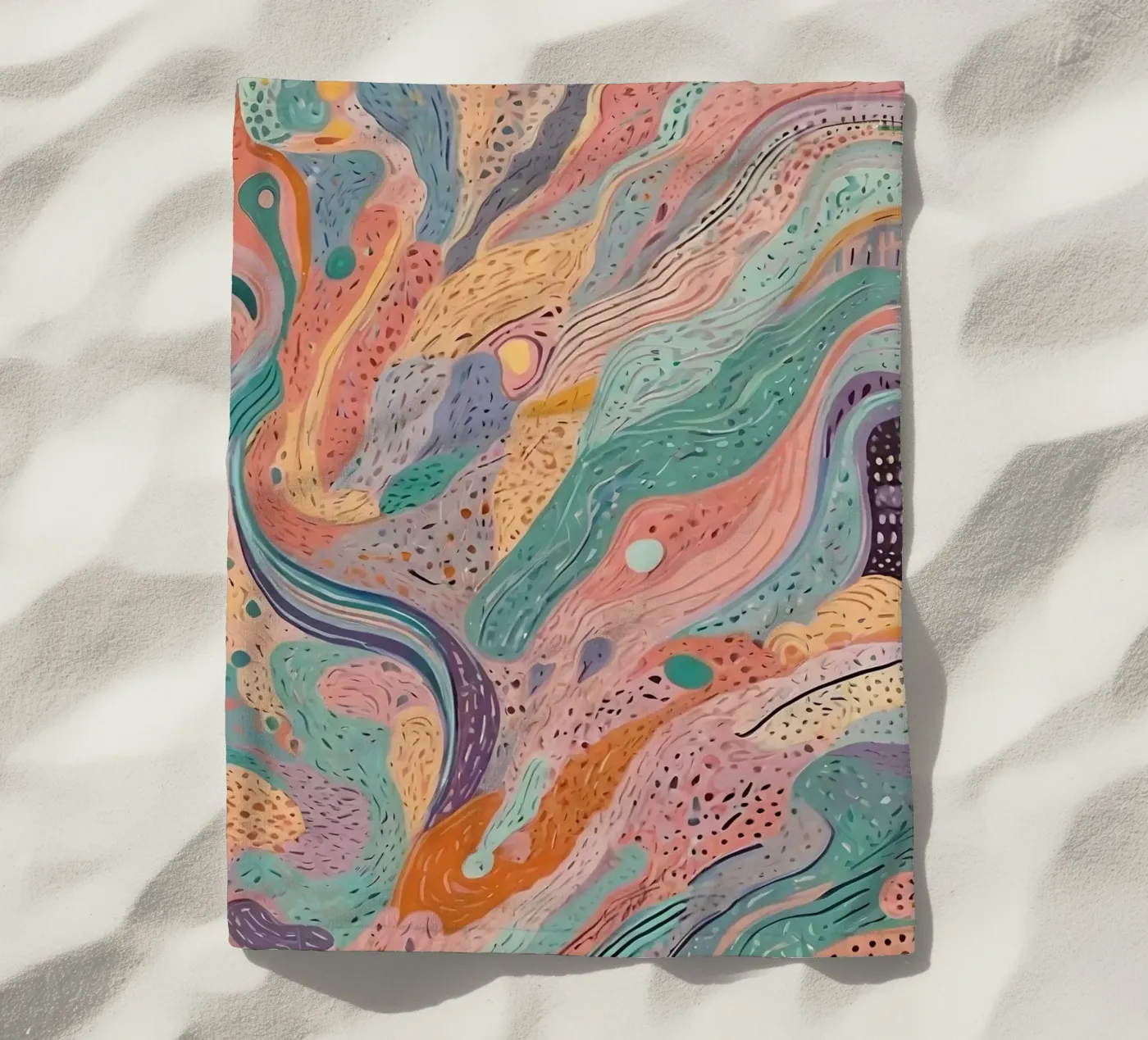 Abstract Pattern beach towel by Charnwood Prints