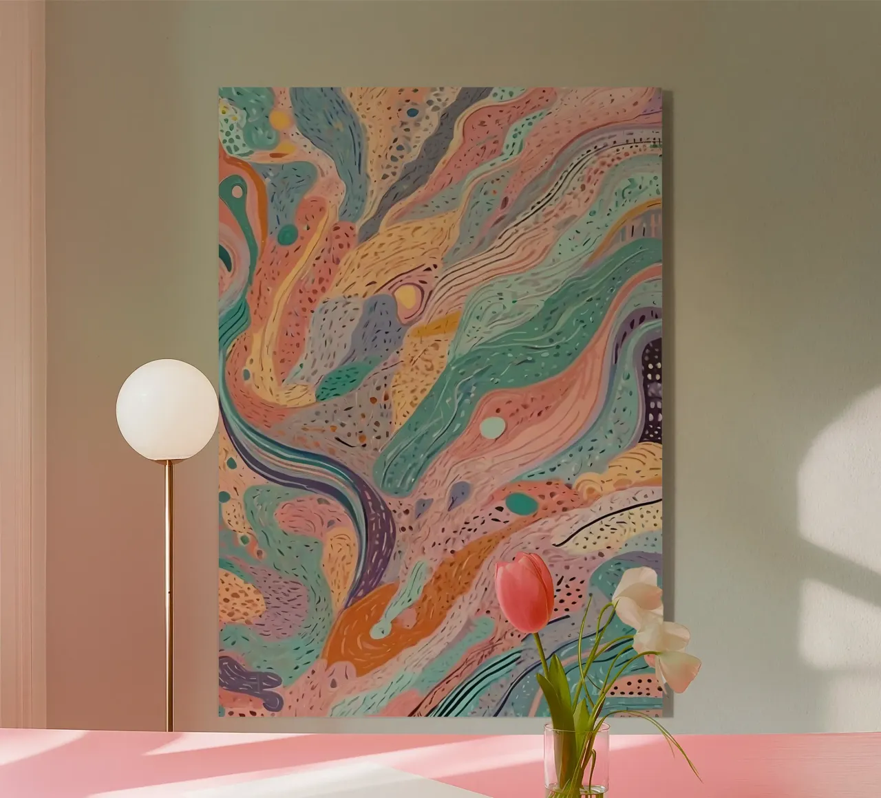 Modello astratto plexiglass da Charnwood Prints