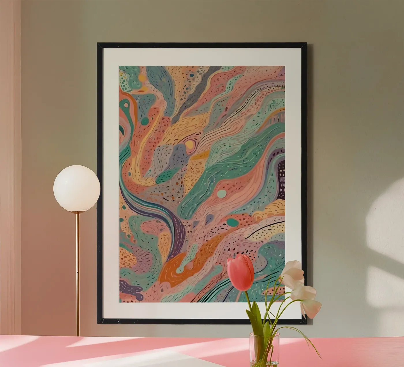 Abstract Pattern poster by Charnwood Prints