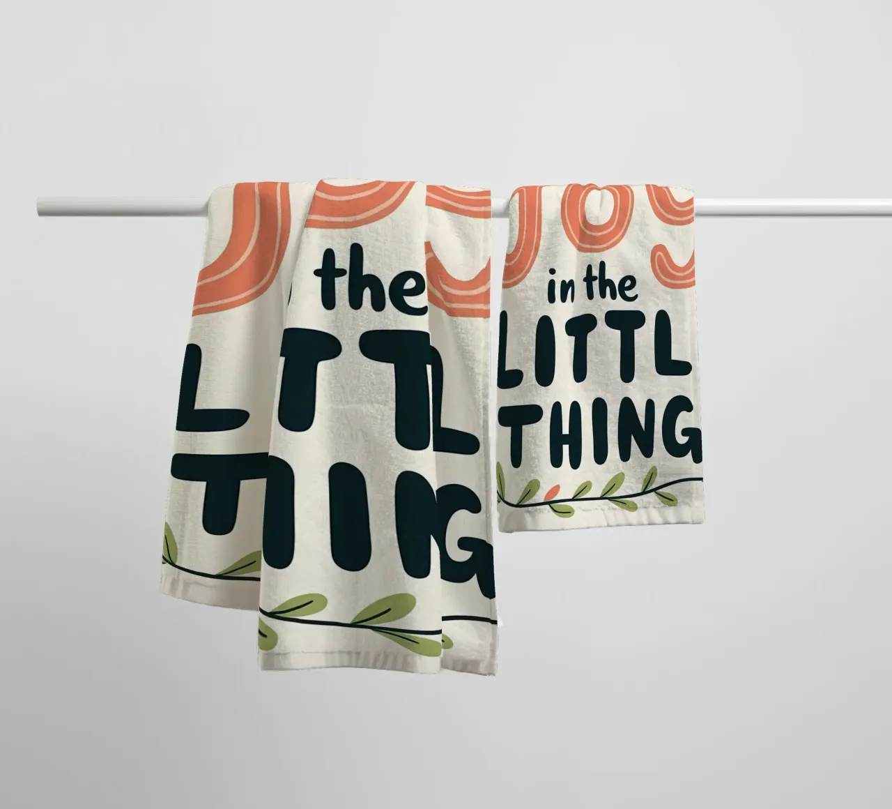 Find Joy in the Little Things towel by inspirational quote