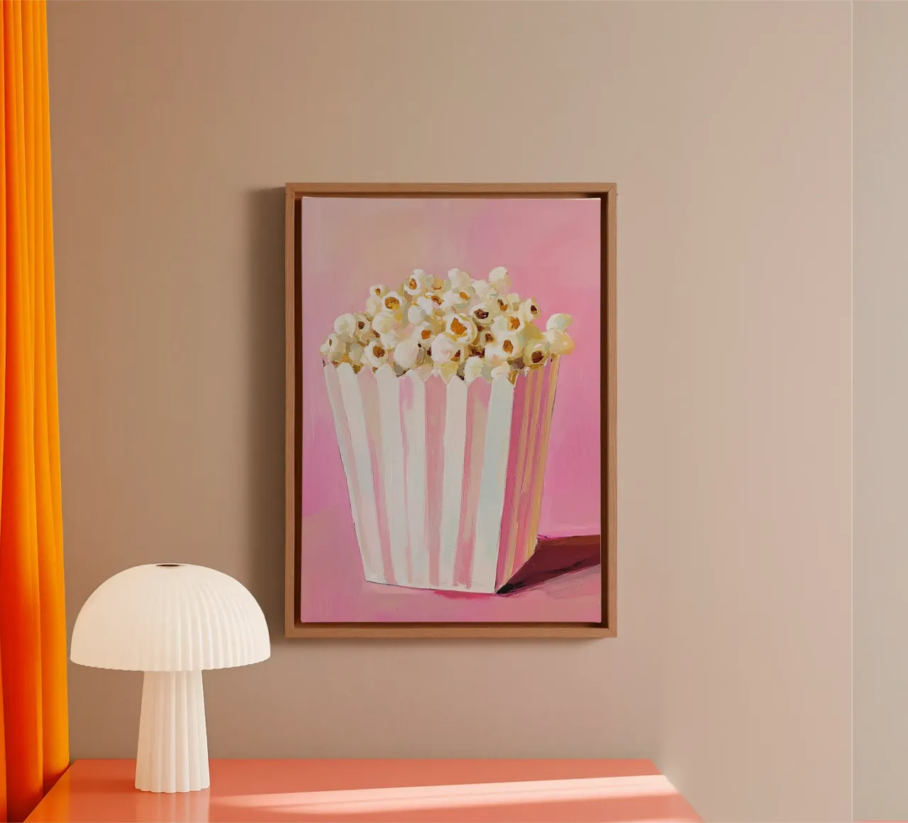 Popcorn tela con Cornice a cassetta da Euphoria Theresa