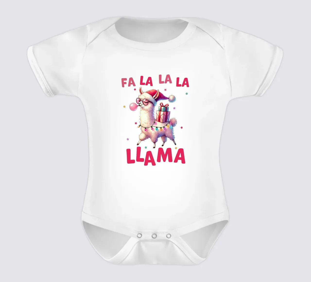 Fa La La La Llama body neonato maniche corte da edsonramosart