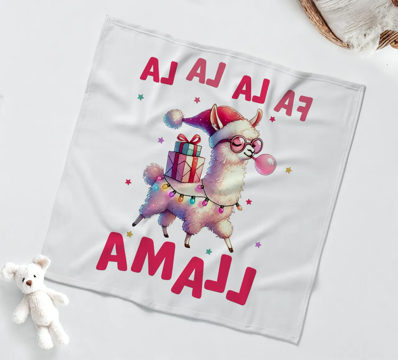 Fa La La La Llama coperta in pile da edsonramosart