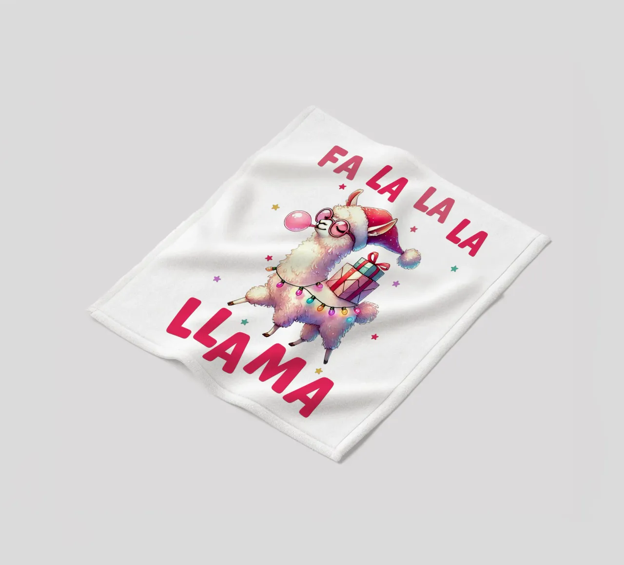 Fa La La La Llama coperta in pile da edsonramosart