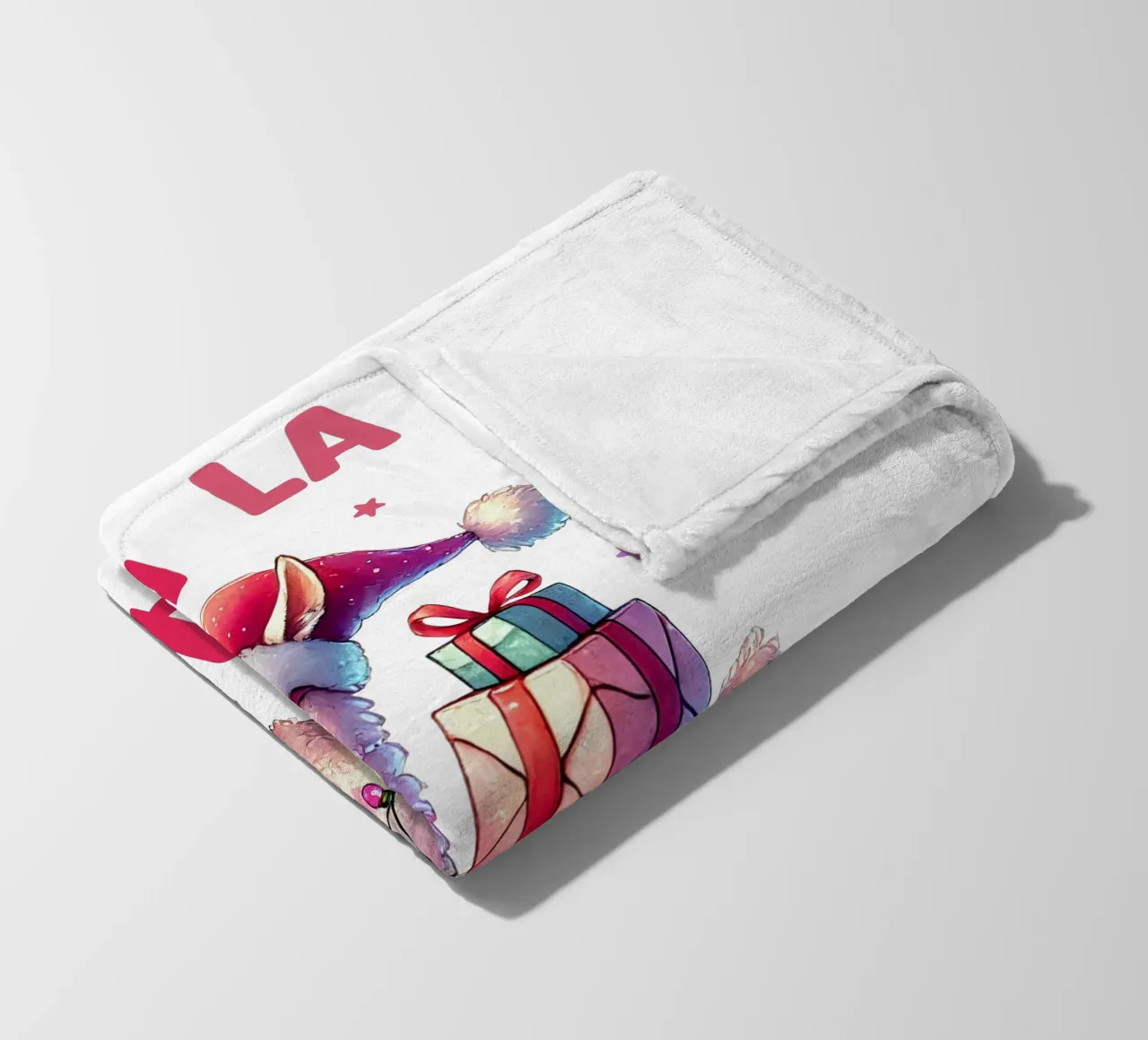 Fa La La La Llama coperta in pile da edsonramosart