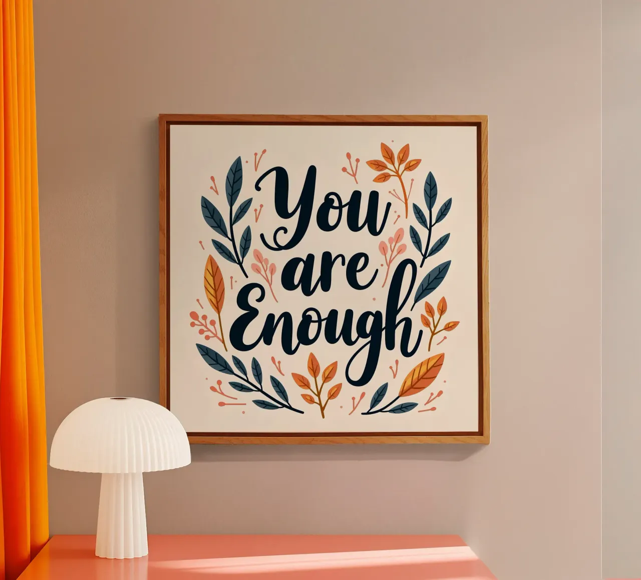 Tu sei abbastanza plexiglass da inspirational quote