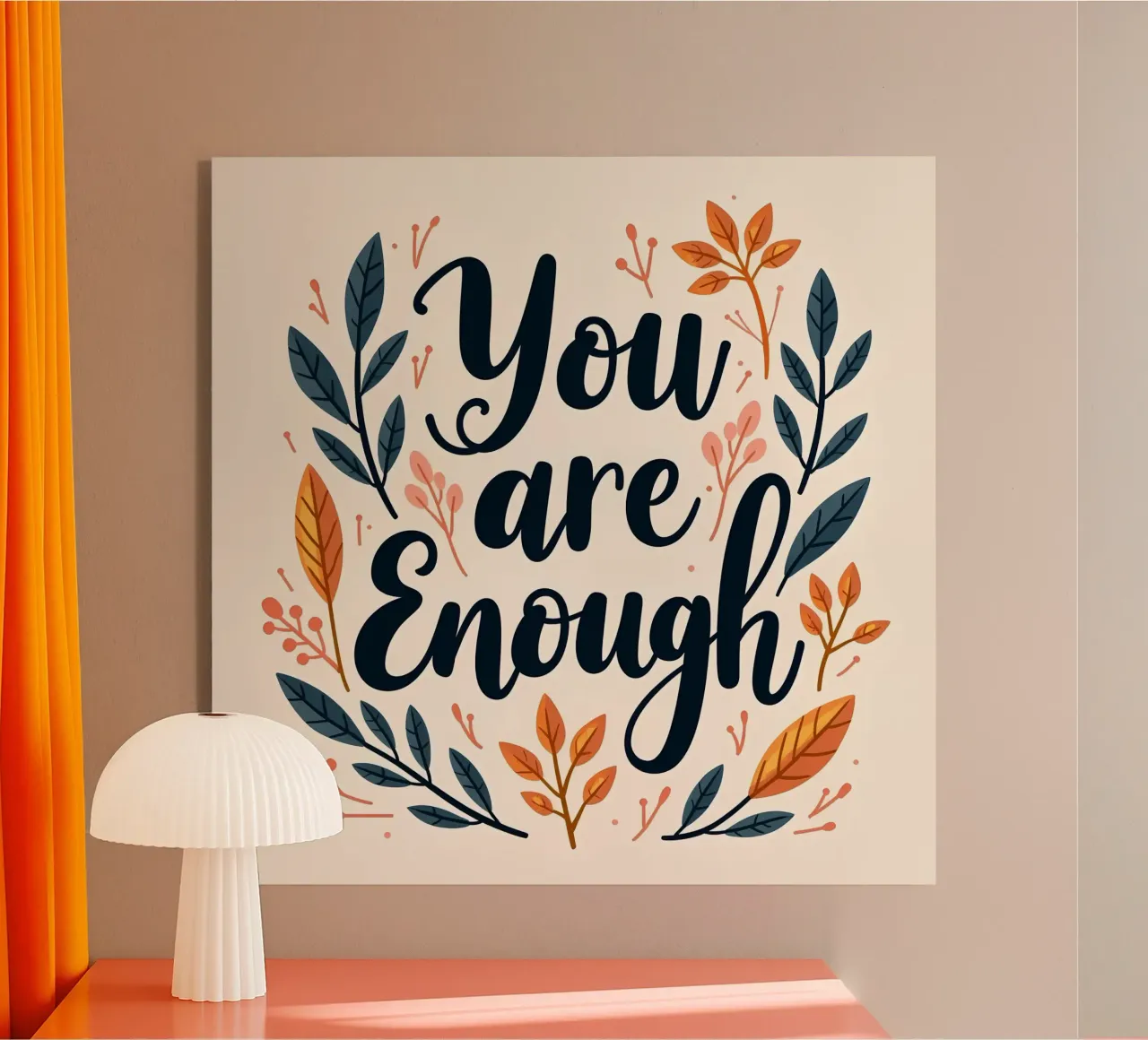 Tu sei abbastanza plexiglass da inspirational quote