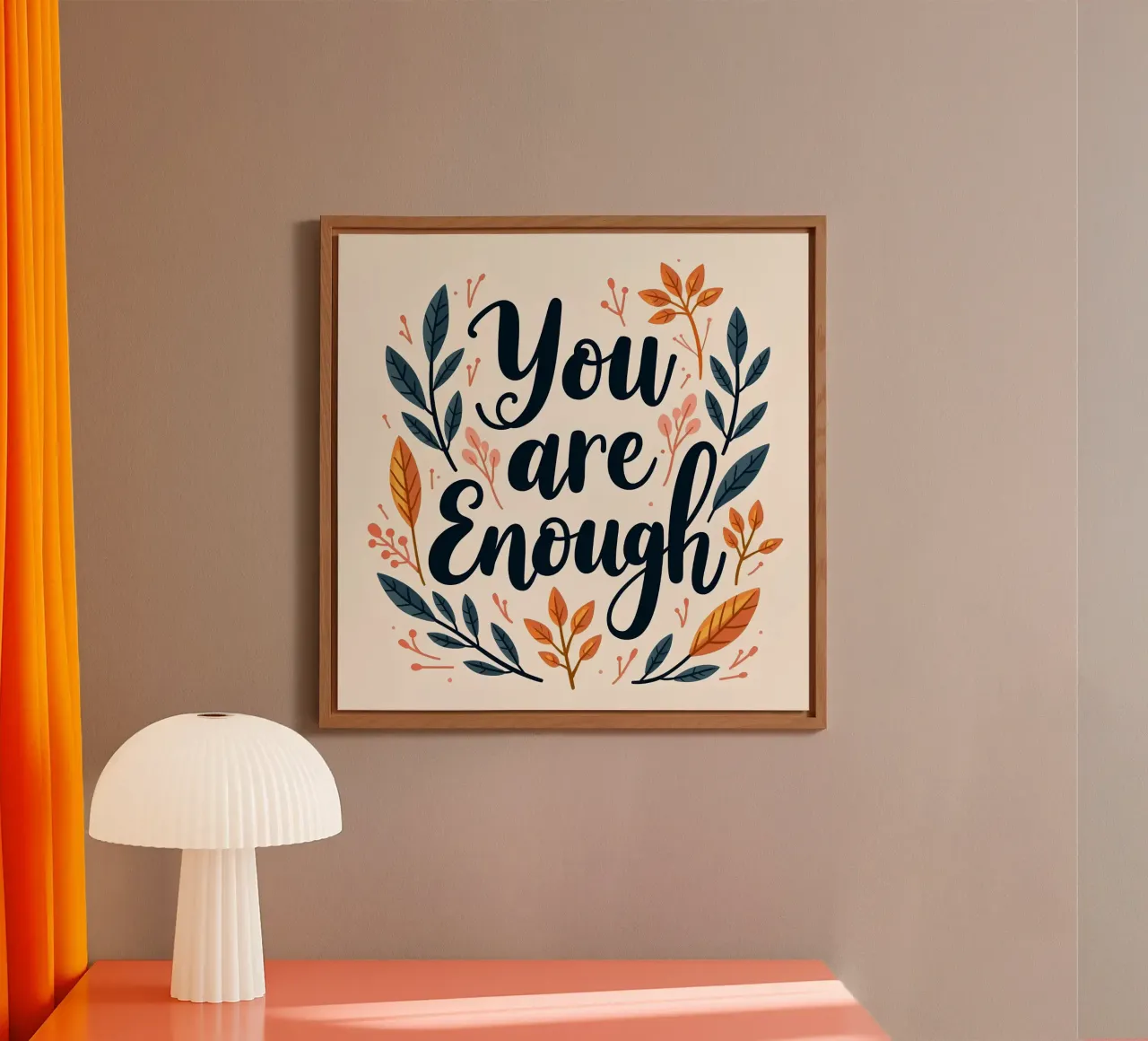 Tu sei abbastanza alluminio dibond da inspirational quote