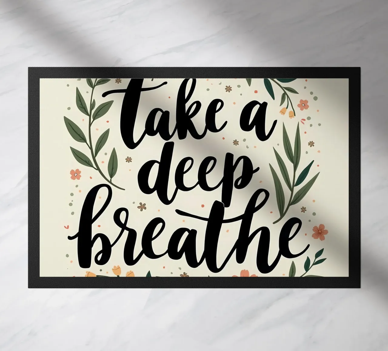 Respirare profondamente zerbino da inspirational quote