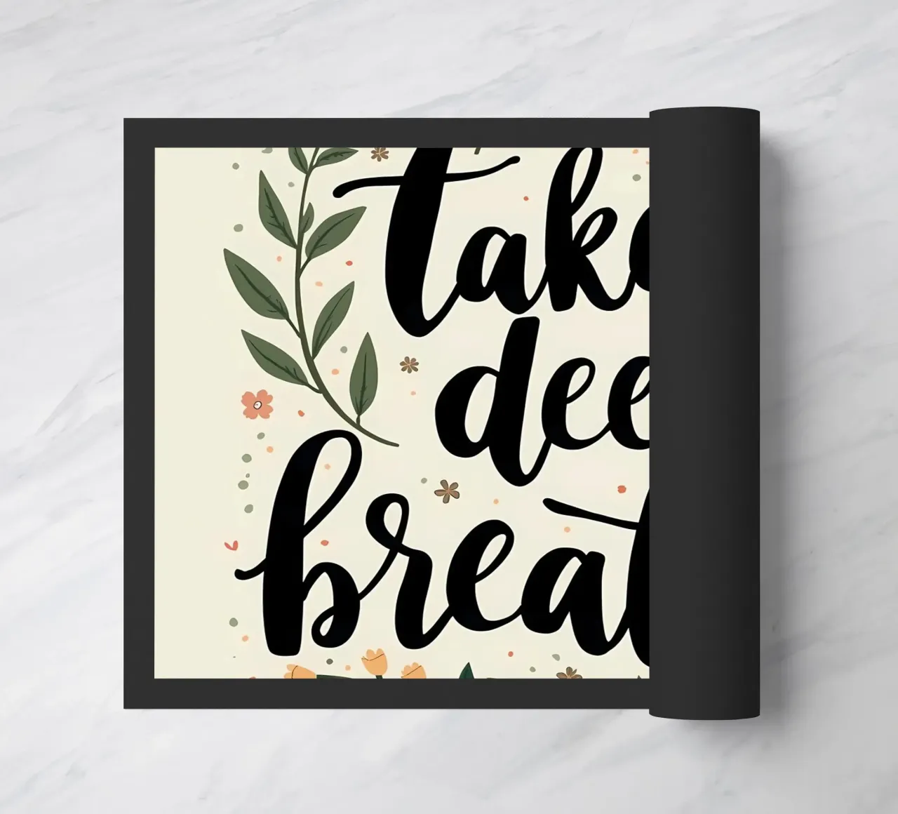 Respirare profondamente zerbino da inspirational quote