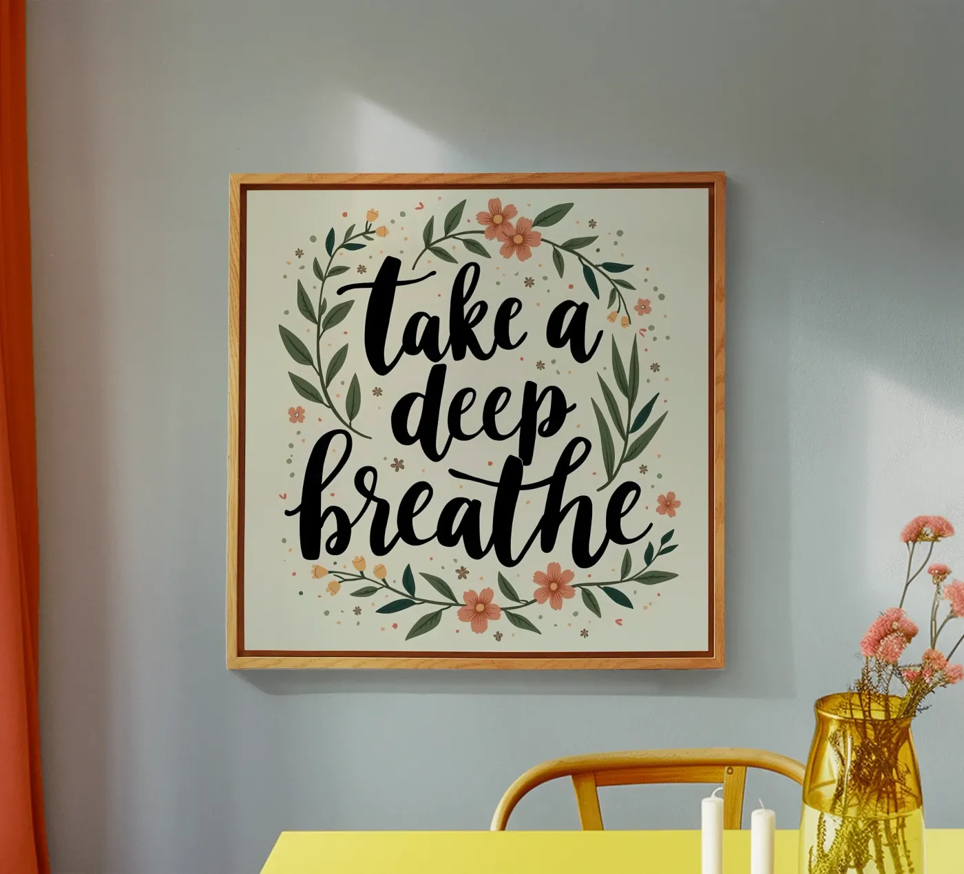 Respirare profondamente plexiglass da inspirational quote