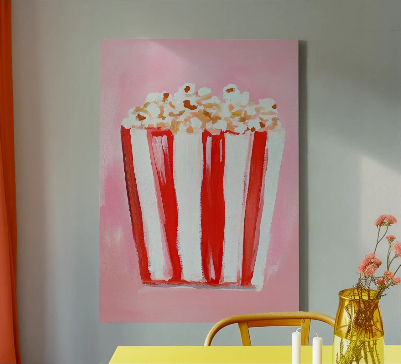 Popcorn tela con Cornice a cassetta da Euphoria Theresa
