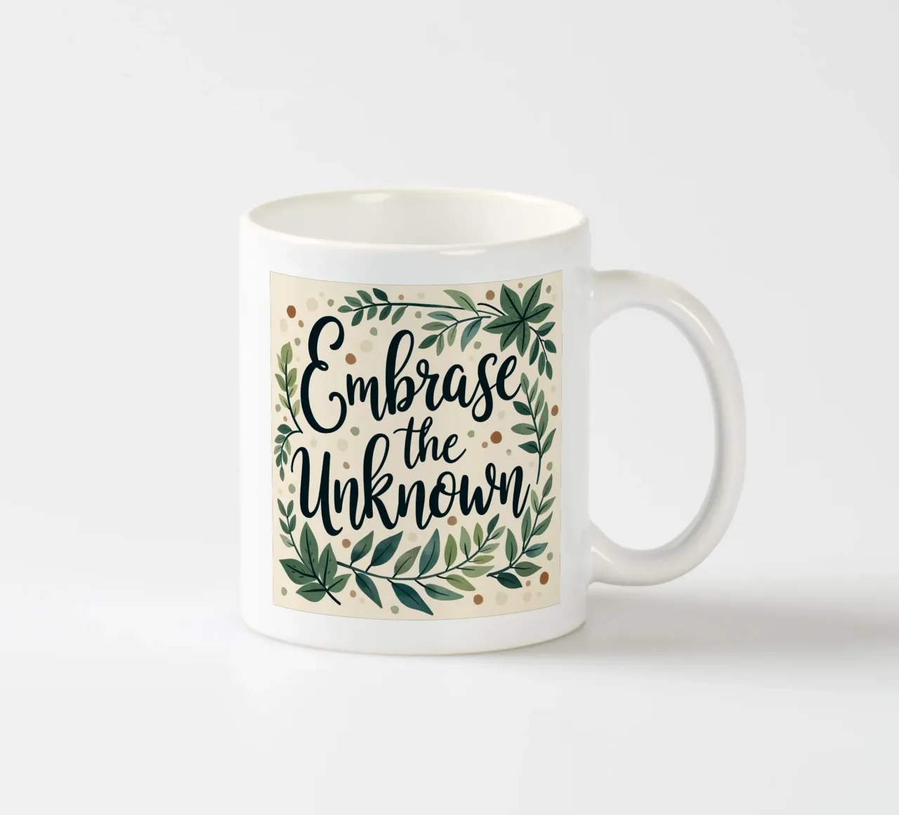 Abbracciare l'ignoto tazza in ceramica da inspirational quote