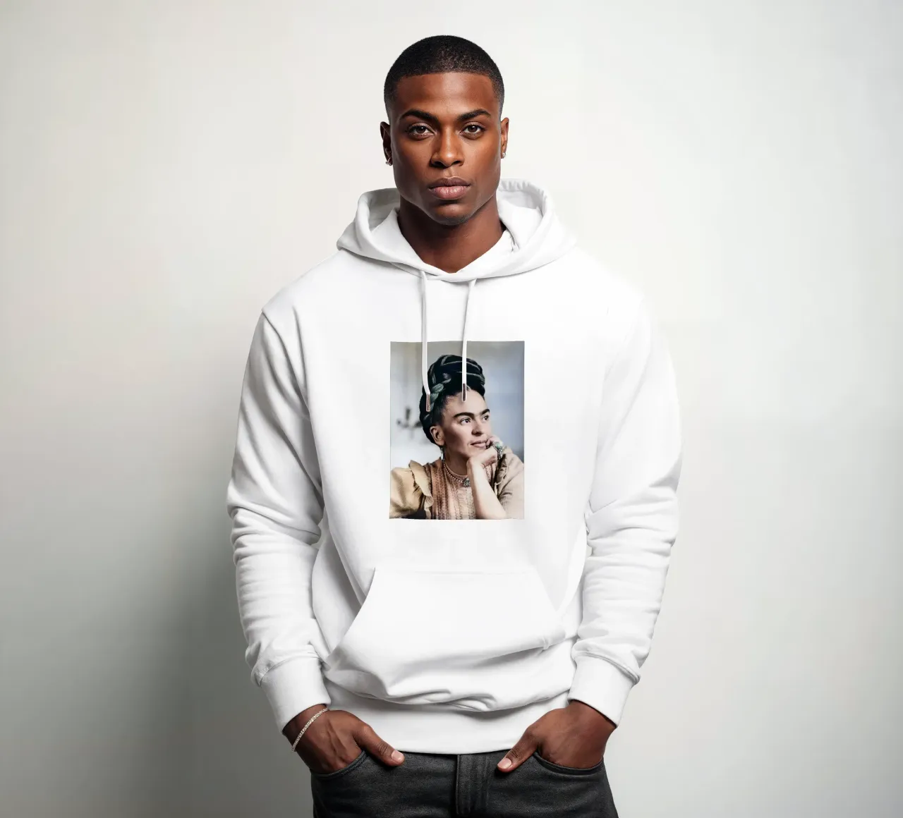 Frida Bellezza iconica felpa con cappuccio da Carinaprint
