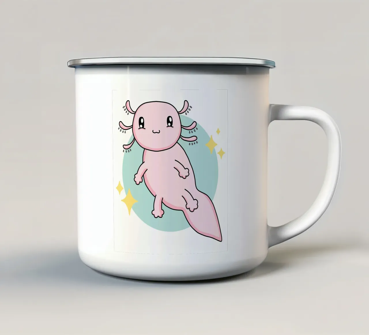 Axolotl tazza in smalto da BAINAI KIDS