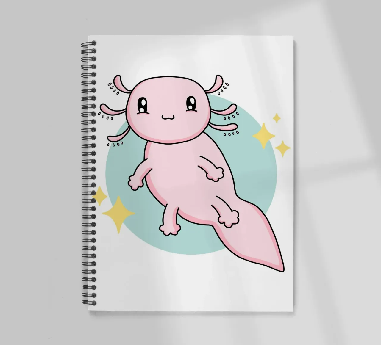 Axolotl spiral notebook by BAINAI KIDS