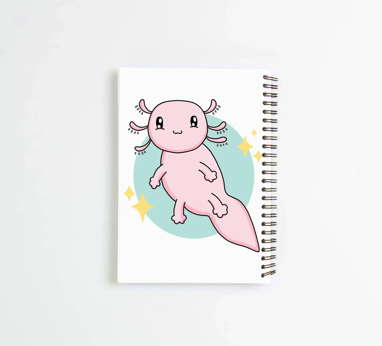 Axolotl spiral notebook by BAINAI KIDS