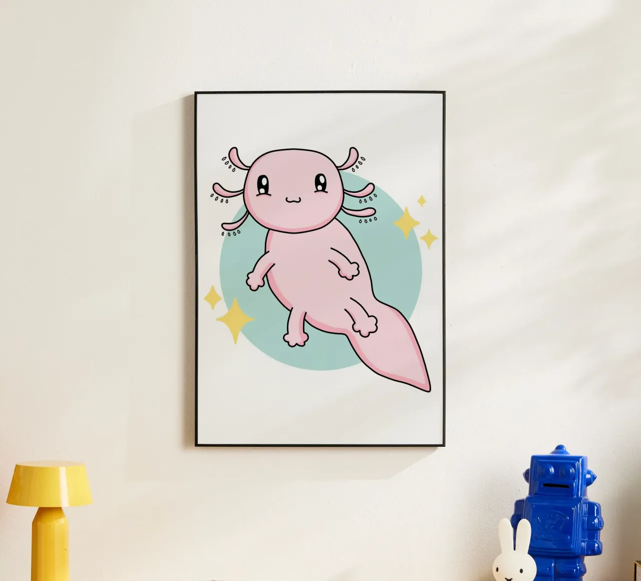 Axolotl alluminio dibond da BAINAI KIDS