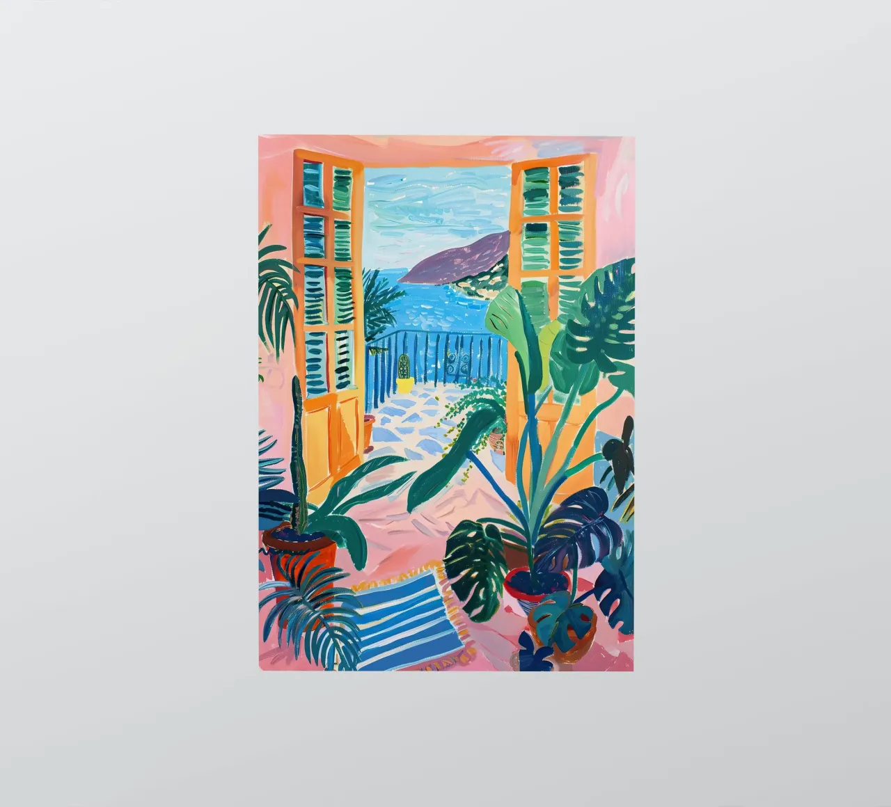 Open Window Monstera sticker by Euphoria Theresa