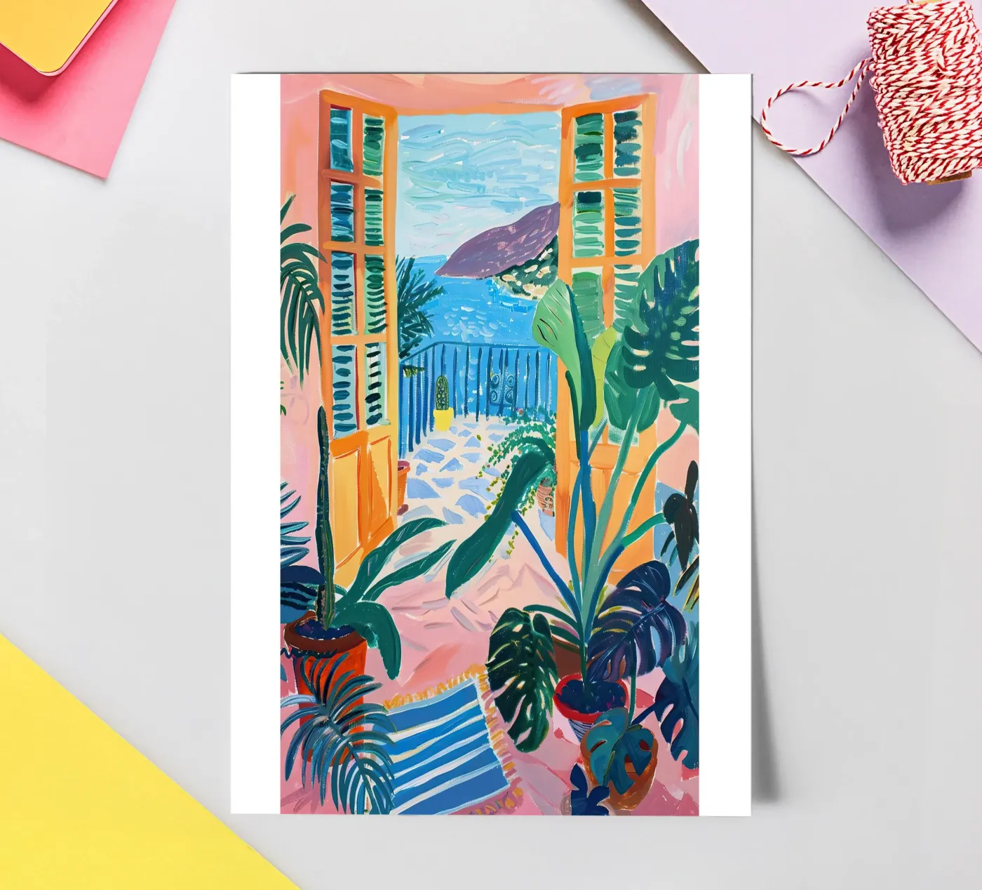 Open Window Monstera sticker sheet by Euphoria Theresa
