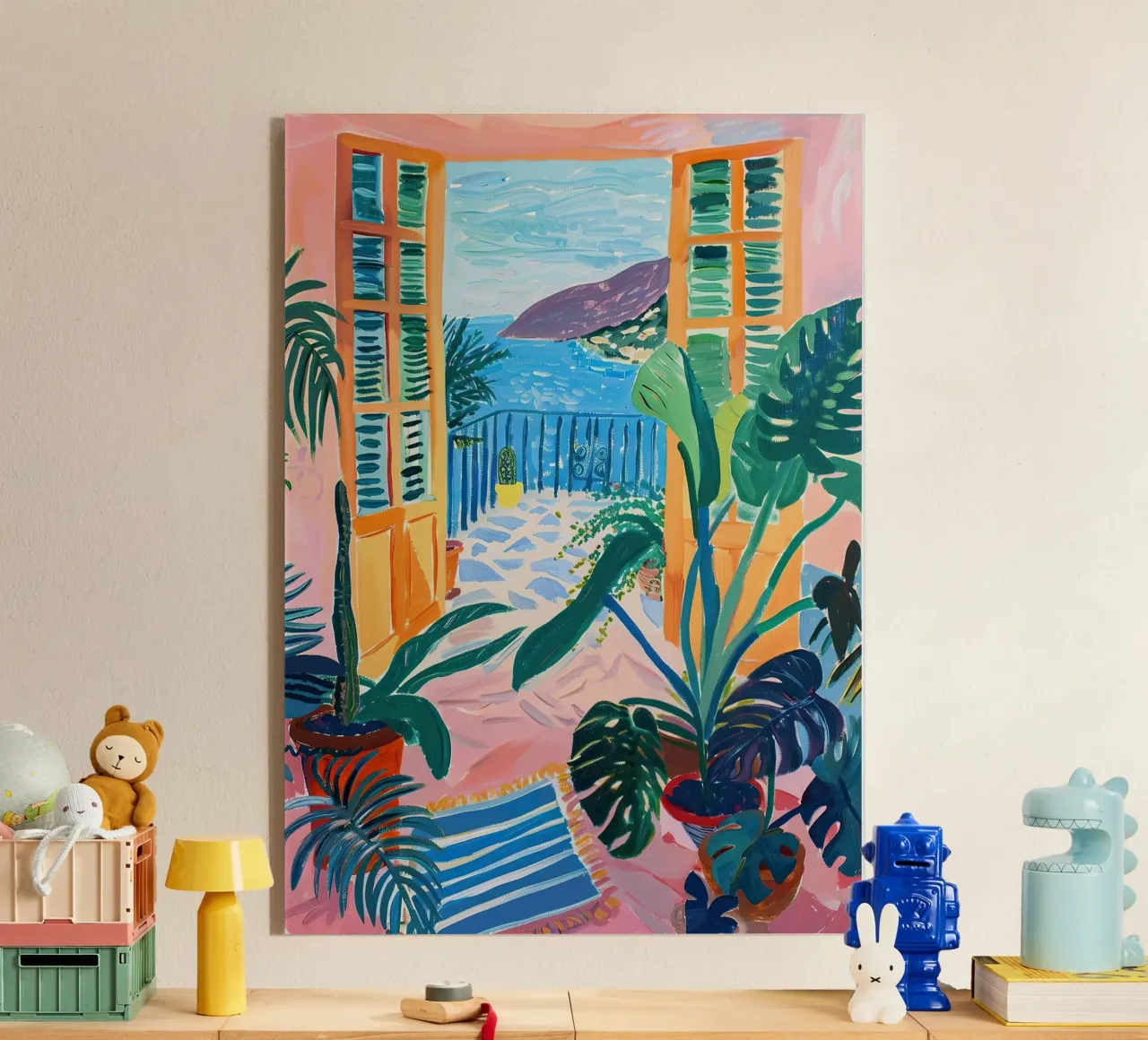 Open Window Monstera Acryl-Glas von Euphoria Theresa