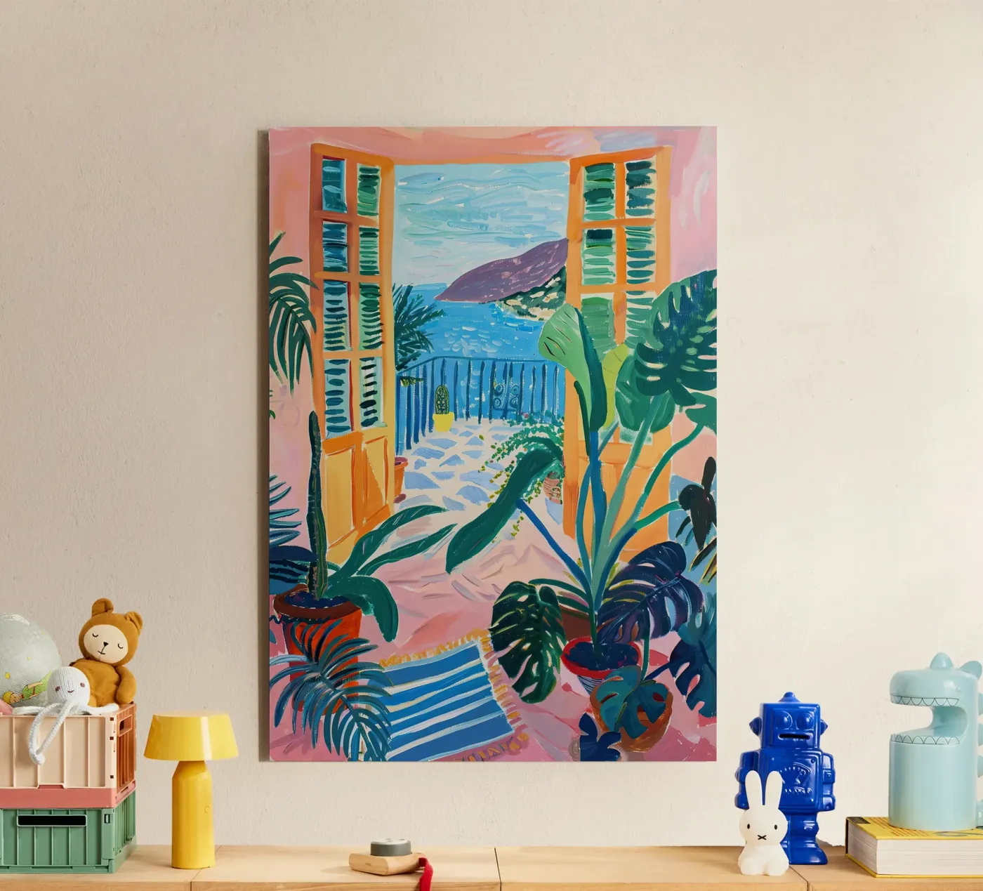 Open Window Monstera pannello forex da Euphoria Theresa