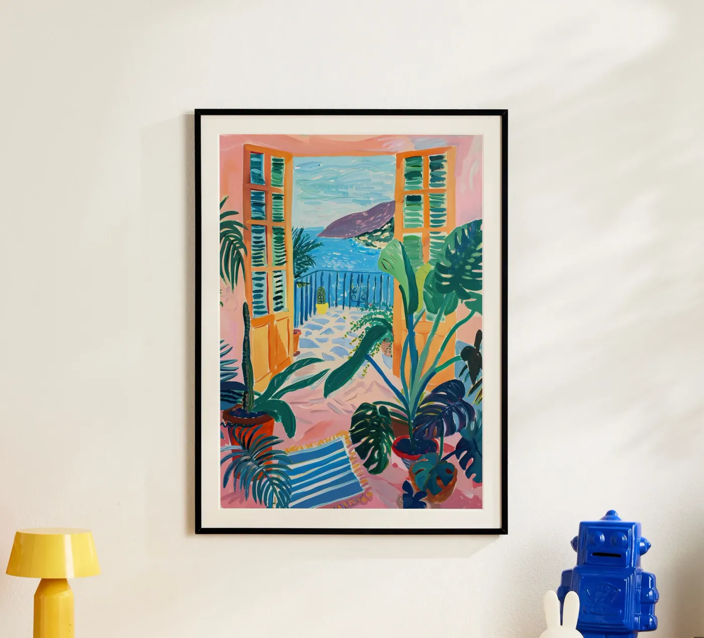 Open Window Monstera Poster von Euphoria Theresa