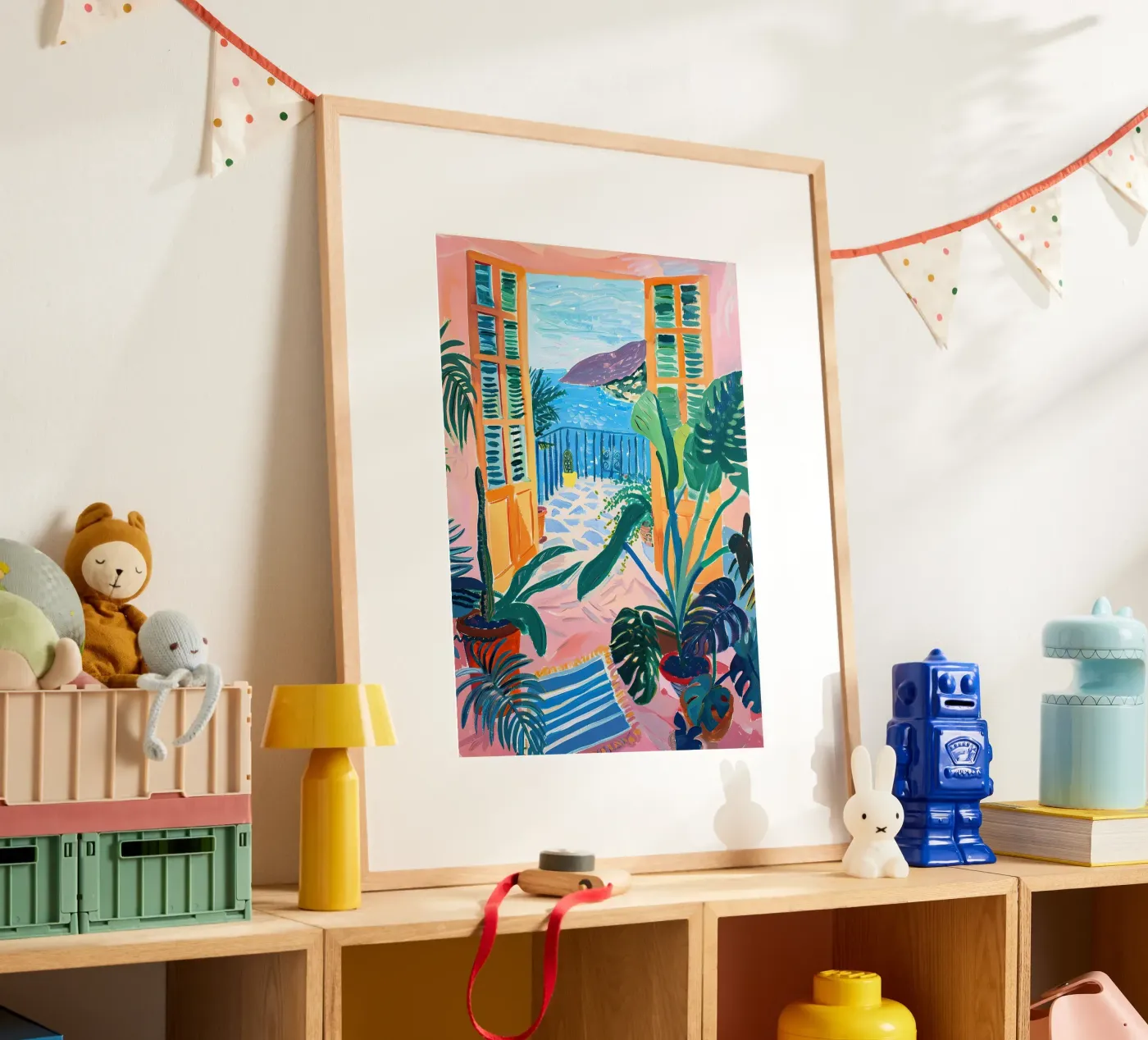 Open Window Monstera Poster von Euphoria Theresa