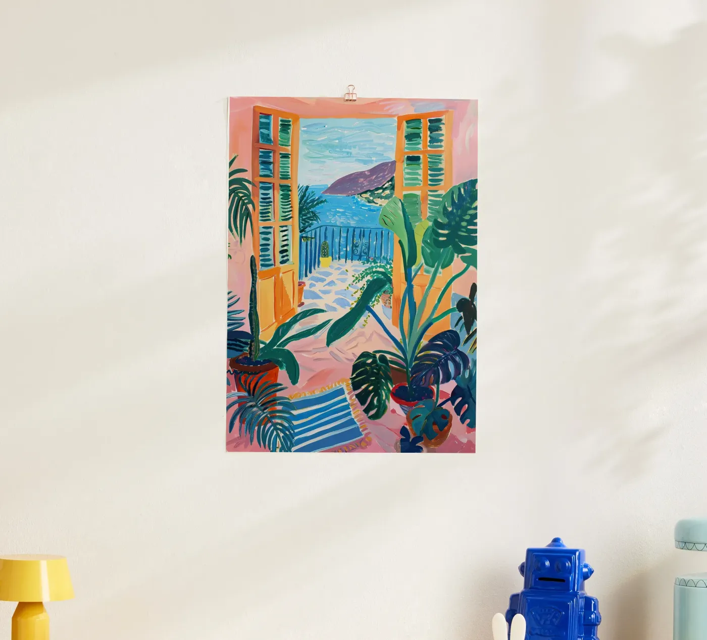 Open Window Monstera Poster von Euphoria Theresa