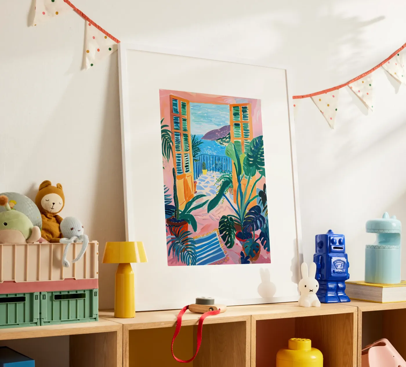 Open Window Monstera Poster von Euphoria Theresa