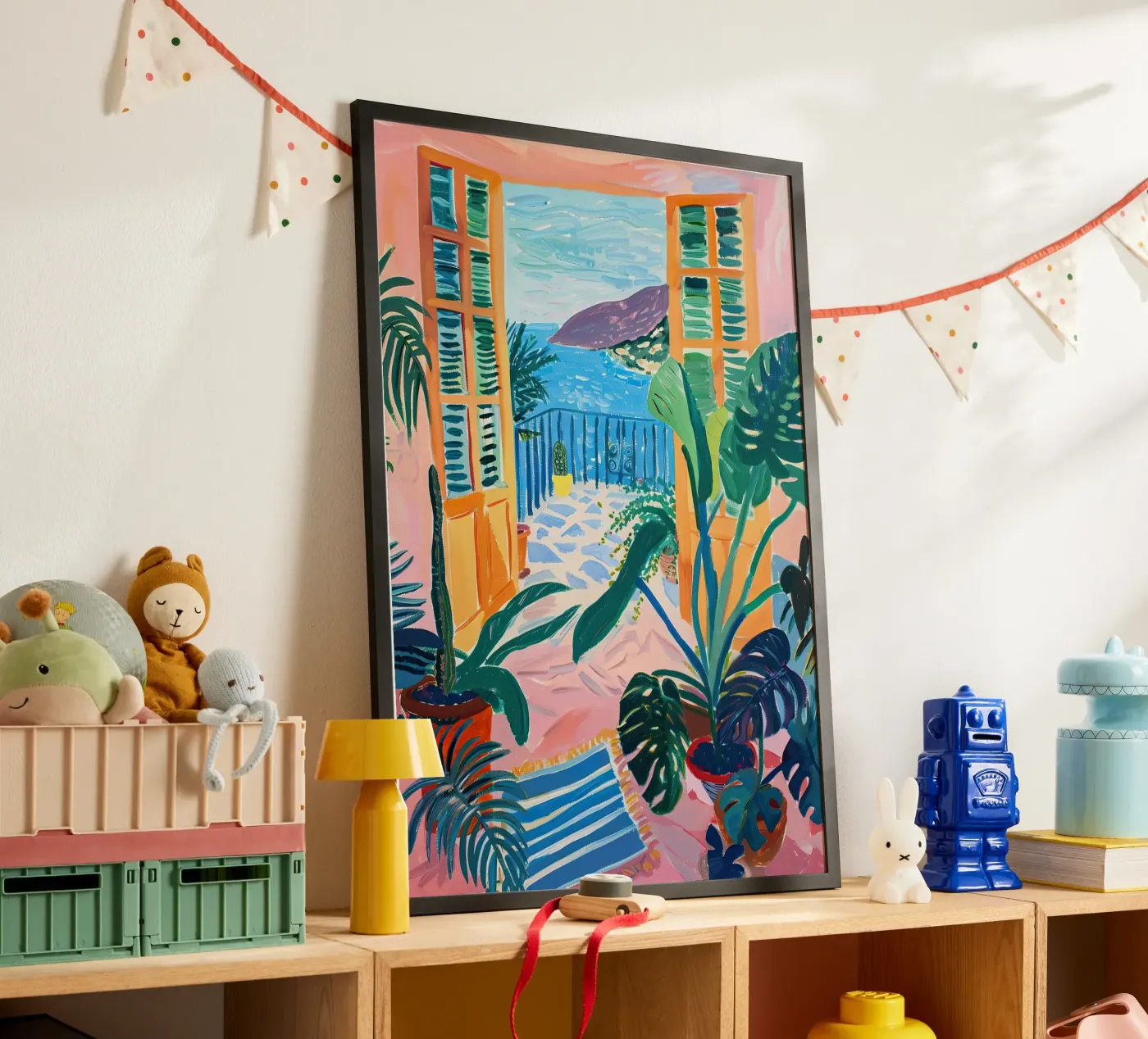 Open Window Monstera Poster von Euphoria Theresa