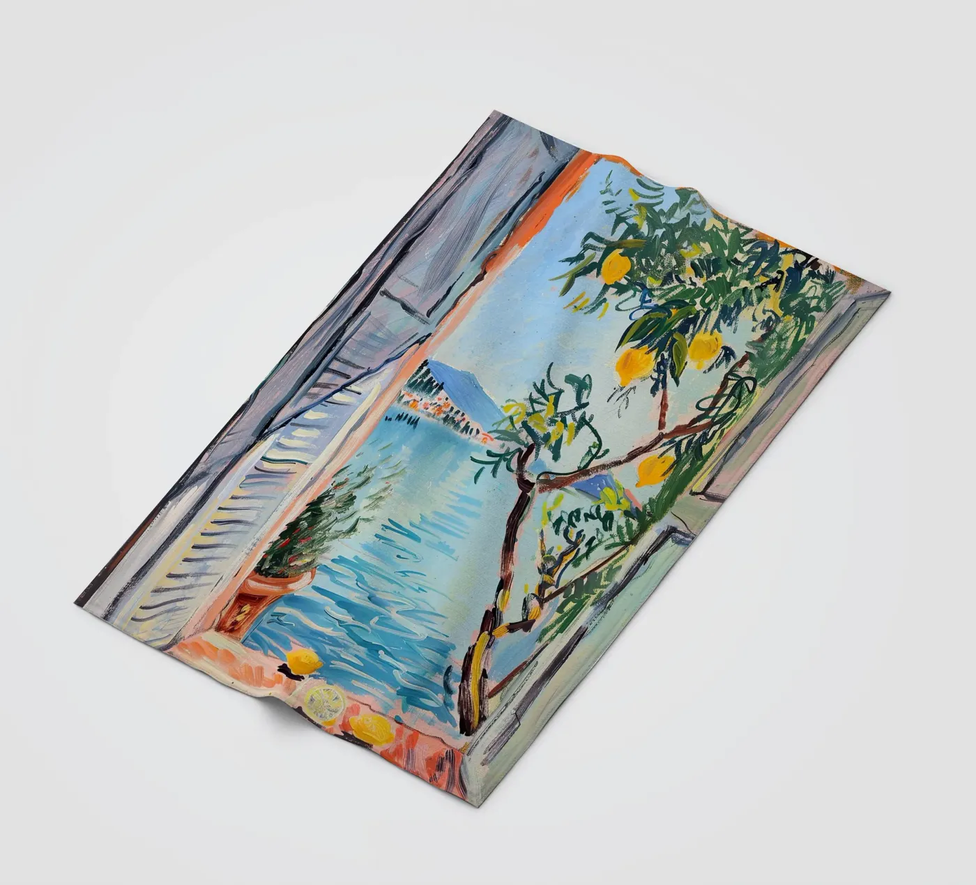 Open Window fleece blanket by Euphoria Theresa