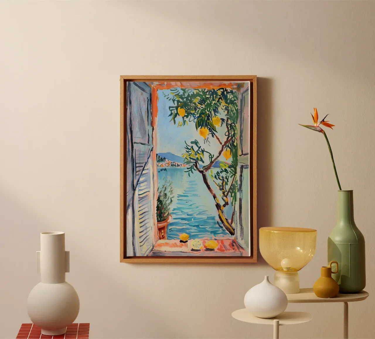 Open Window tela con Cornice a cassetta da Euphoria Theresa