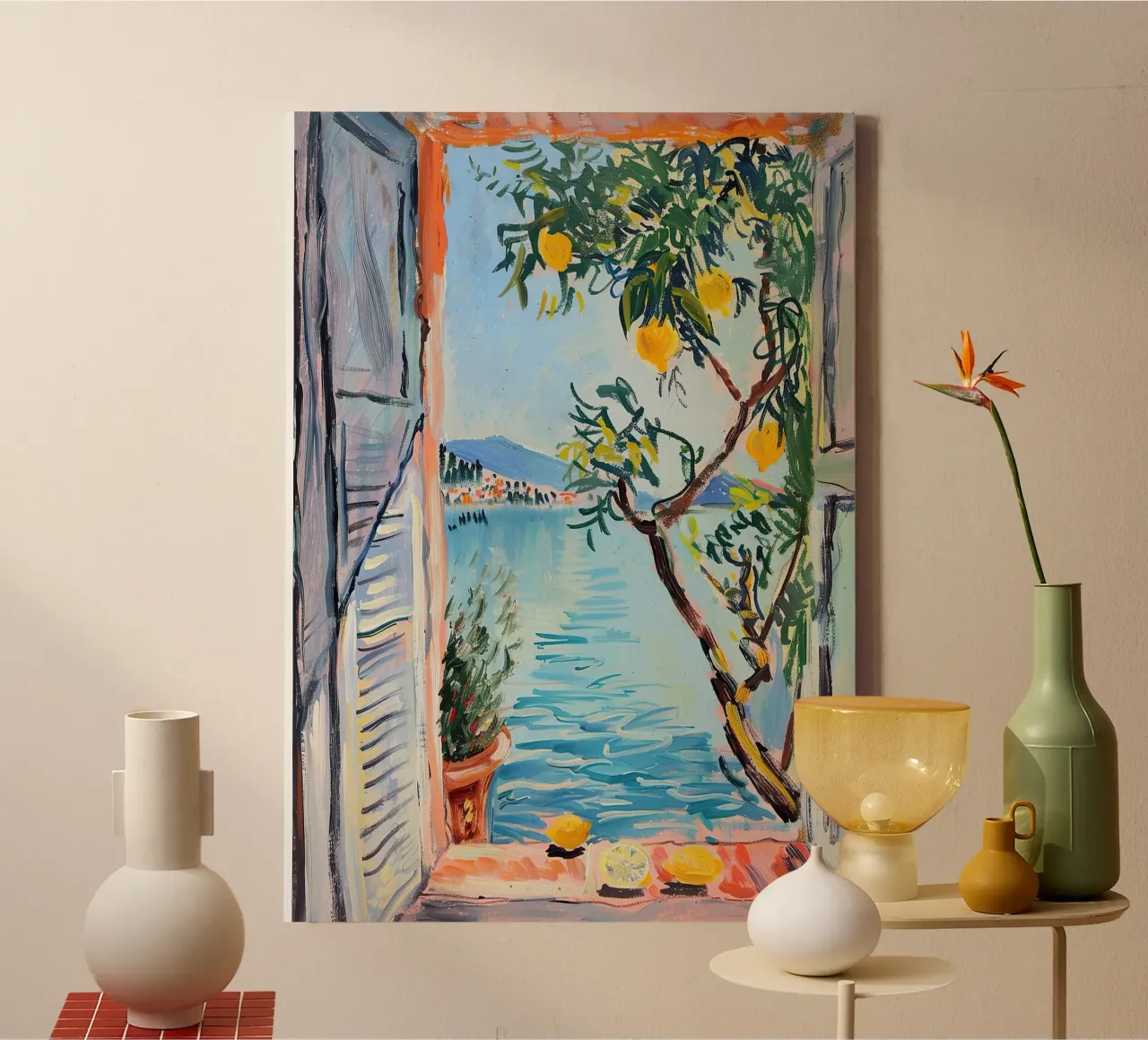 Open Window tela con Cornice a cassetta da Euphoria Theresa
