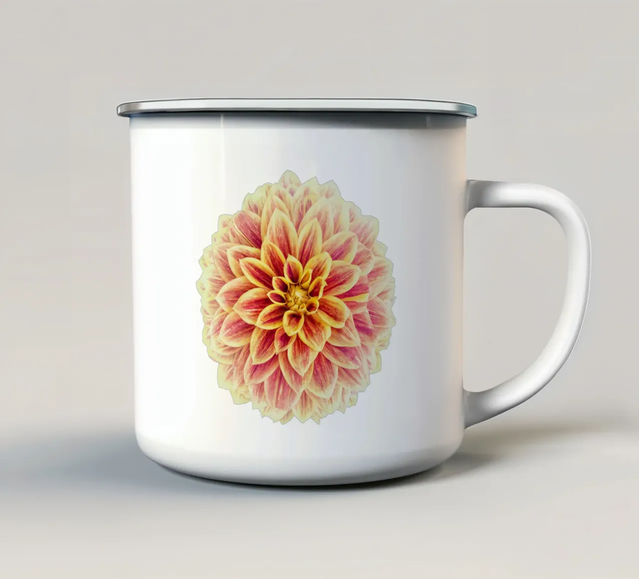 Calore delicato e bellezza sottile: Dalia tazza in smalto da Curious Collections by Marielle Leenders