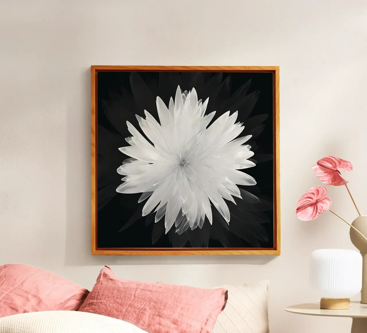 Fiore monocromatico plexiglass da Artistic-shop